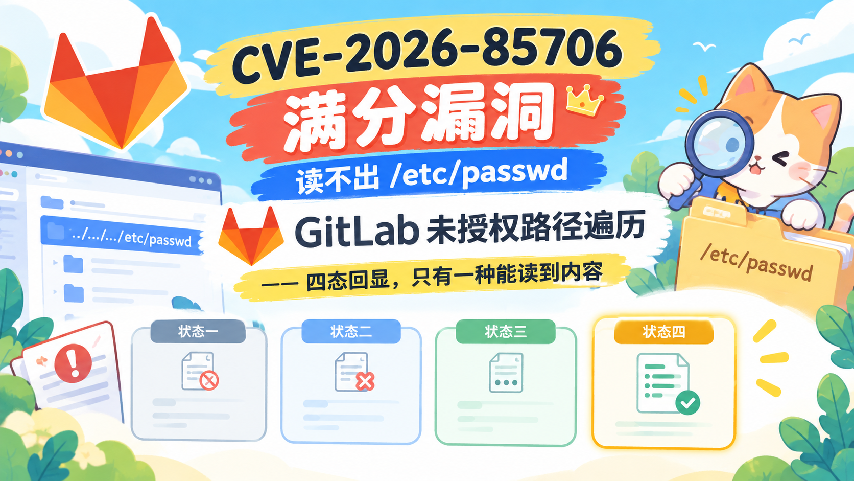 CVE-2026-85706：GitLab 未授权路径遍历导致任意文件读取