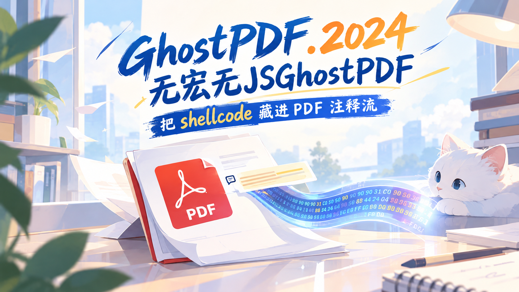 GhostPDF.2024：无宏无JS把 shellcode 藏进 PDF 注释流