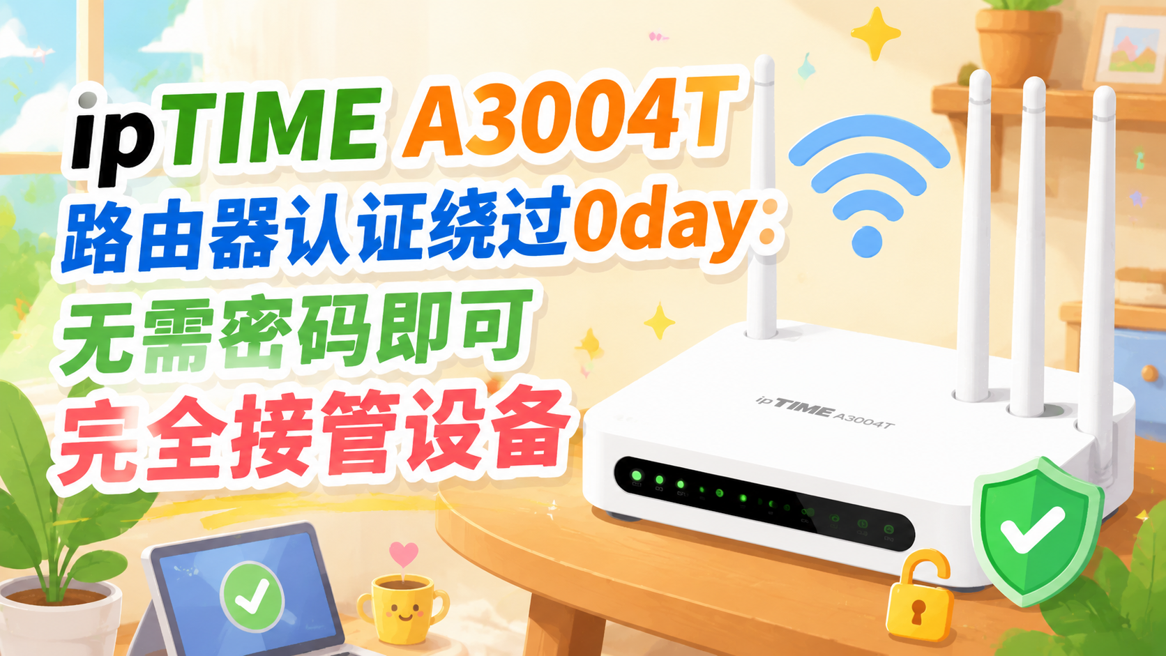 ipTIME A3004T 路由器认证绕过0day：无需密码即可完全接管设备